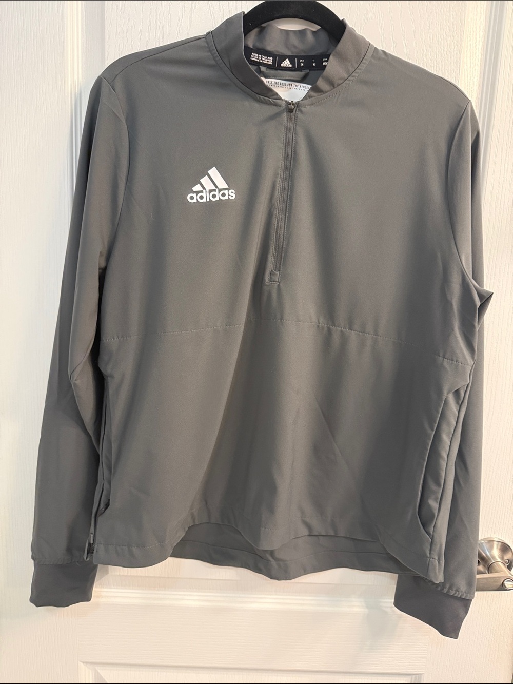 adidas Aeroready Gray Half-Zip Pullover